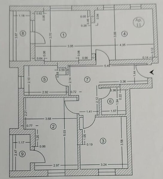 Ilfov 3 cam. dec- mob- util/ 7min Metrou D.Leonida